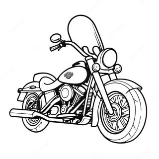 Harley Davidson Motorcycle Coloring Page 59596-49468