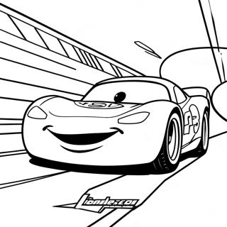 Cars 3 Lightning Mcqueen Racing Action Coloring Page 59606-49473