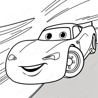 Cars 3 Lightning Mcqueen Racing Action Coloring Page 59606-49474