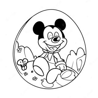 Mickey Mouse Easter Egg Coloring Page 59617-49478