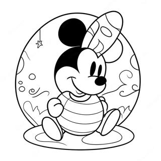 Mickey Mouse Easter Egg Coloring Page 59617-49480