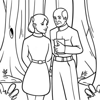 Emma And Ray In The Forest Coloring Page 59627-49494