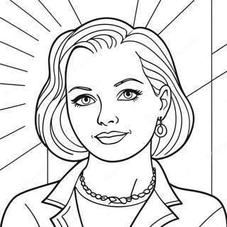 Roy Lichtenstein Pop Art Style Coloring Page 59637-49505