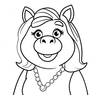 Miss Piggy Coloring Page 59646-49499