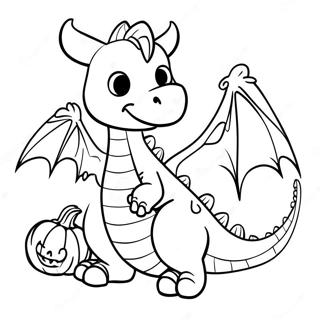 Halloween Dragon Coloring Page 59676-49530