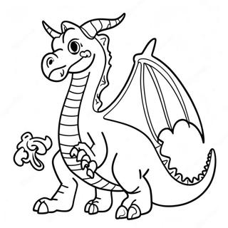 Halloween Dragon Coloring Page 59676-49531