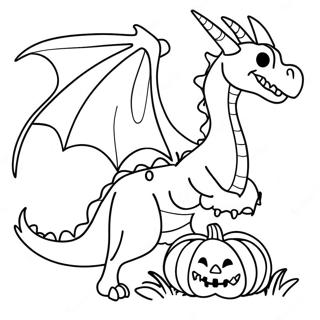 Halloween Dragon Coloring Page 59676-49532