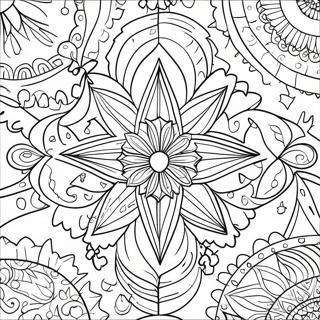 Festive Star Ornament Coloring Page 59687-49555