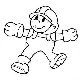 Cheerful Go Team Mascot Coloring Page 59707-49559