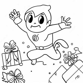 Superhero Christmas Coloring Page 59716-49562