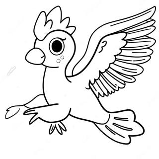 Majestic Articuno Flying Coloring Page 59727-49569