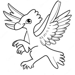 Majestic Articuno Flying Coloring Page 59727-49570