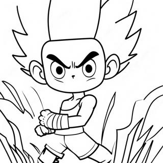 Gon Freecss In Action Coloring Page 5975-4774