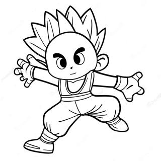 Gon Freecss In Action Coloring Page 5975-4776