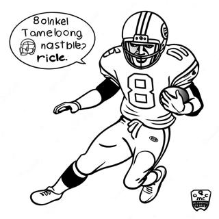 Jerry Rice Catching A Football Coloring Page 59817-49651