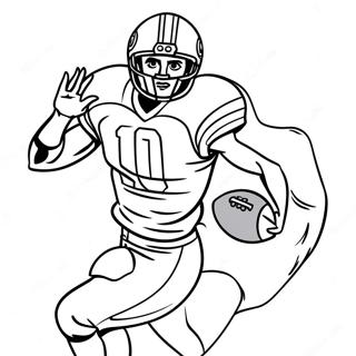 Jerry Rice Catching A Football Coloring Page 59817-49652