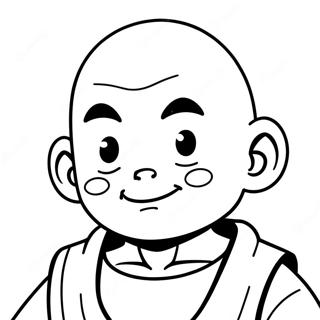 Krillin Coloring Pages