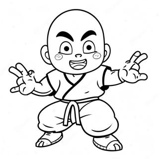 Krillin Coloring Pages