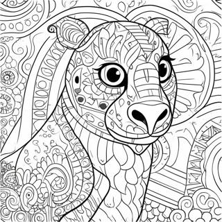 Animal Mosaic Coloring Page 59836-49662