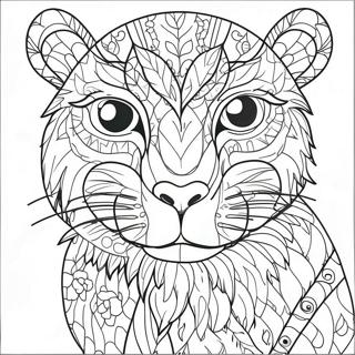 Animal Mosaic Coloring Page 59836-49663