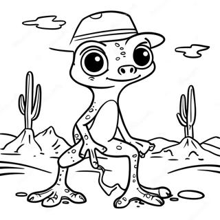 Rango In The Desert Coloring Page 59847-49657