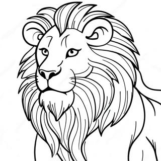 Majestic Lion Roaring Coloring Page 59857-49681