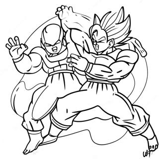 Goku Vs Frieza Epic Battle Coloring Page 59866-49694