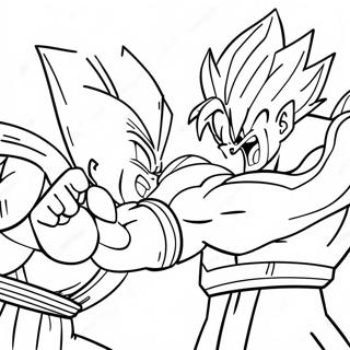 Goku Vs Frieza Epic Battle Coloring Page 59866-49695