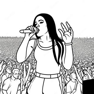 Aaliyah In Concert Coloring Page 59877-49689