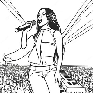 Aaliyah In Concert Coloring Page 59877-49690