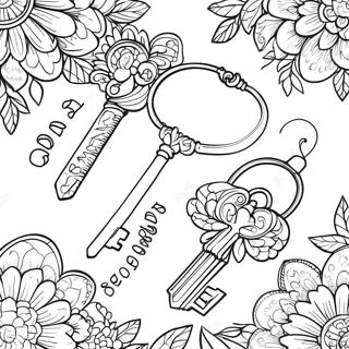 Key Coloring Page 59886-49700