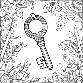 Vintage Key Coloring Page 59887-49706