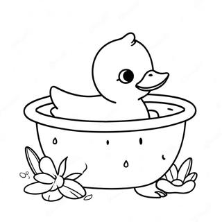 Bathtub Coloring Pages