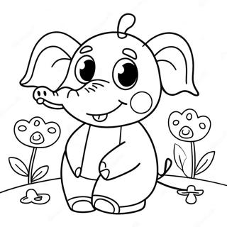 Emily Elephant Peppa Pig Coloring Page 59916-49722