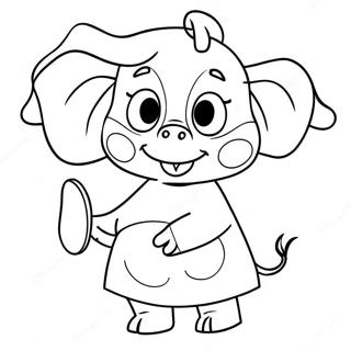 Emily Elephant Peppa Pig Coloring Page 59916-49723