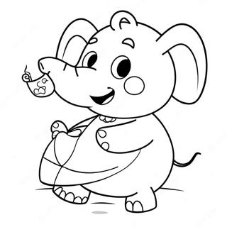 Emily Elephant Peppa Pig Coloring Page 59916-49724