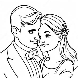 Sweetheart Couple Coloring Page 59927-49727