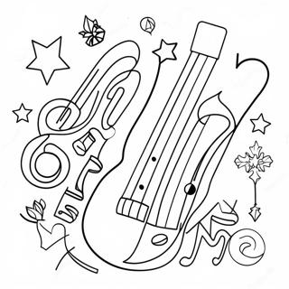 Christmas Music Coloring Page 59936-49739