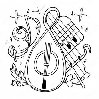 Christmas Music Coloring Page 59936-49740