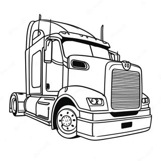 Semi Truck Coloring Page 5994-4787