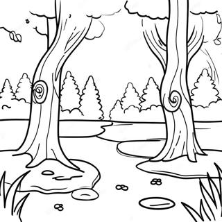 Landscape Grayscale Coloring Pages