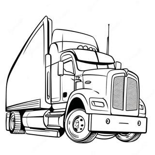 Big Rig Semi Truck Coloring Page 5995-4792