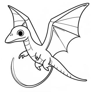 Flying Pteranodon Coloring Page 59987-49784