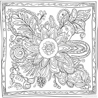 Colorful Bandana Designs Coloring Page 59997-49791