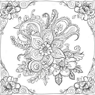 Colorful Bandana Designs Coloring Page 59997-49792