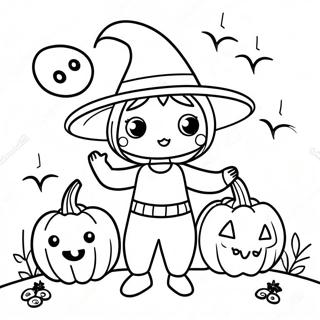 Cute Halloween Coloring Page 60016-49811