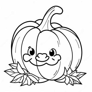 Adorable Pumpkin Coloring Page 60017-49799