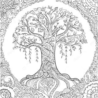 Tree Of Life Adult Coloring Pages