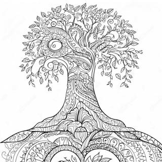 Tree Of Life Intricate Coloring Page 60026-49808