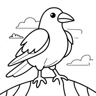 Epic Raven Fortnite Battle Coloring Page 60037-49824